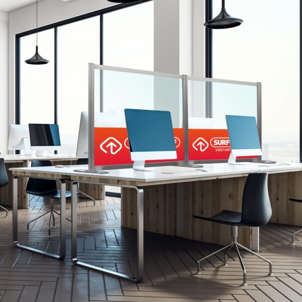 Minimalistic coworking office interior